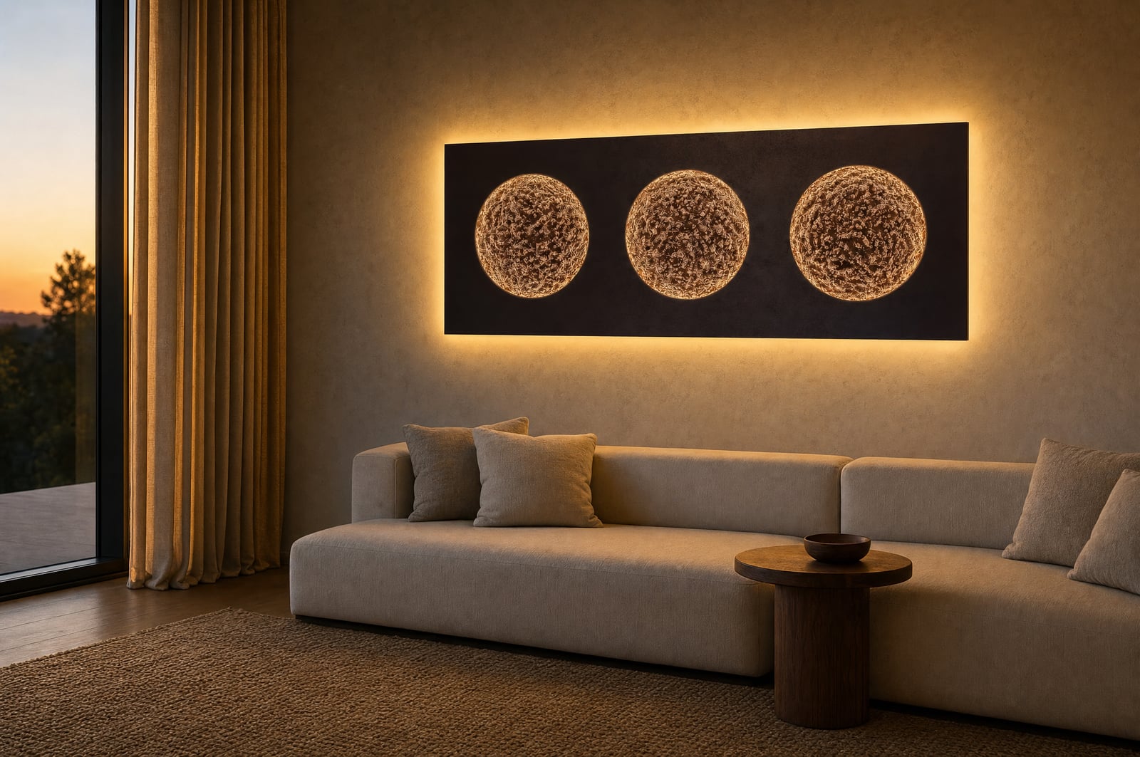 Galaxy, Lichtkunstwerk aus dem Atelier Kathrin Geller